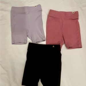 Set of 3 | Gap Toddler Girls Bike Short Set | Pink, Purple, Black | 12-18M